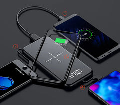 Mirror Wireless Power Bank, Portable Charger