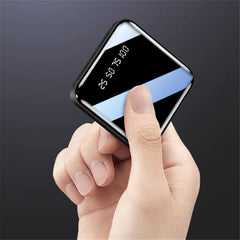 Mirror Surface Power Bank 10000mAh Mini Charger