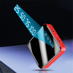 Mirror Surface Power Bank 10000mAh Mini Charger