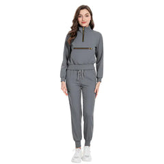 Women's Long Sleeve Scrub Set for Nurses and Doctors