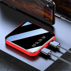 Mirror Surface Power Bank 10000mAh Mini Charger