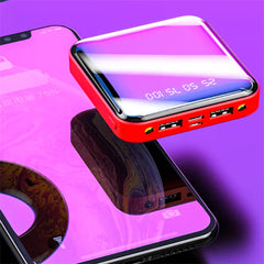 Mirror Surface Power Bank 10000mAh Mini Charger
